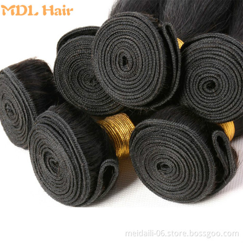 high quality 8a grade cuticle aligned hair mink straight virgin hair weaving from indian